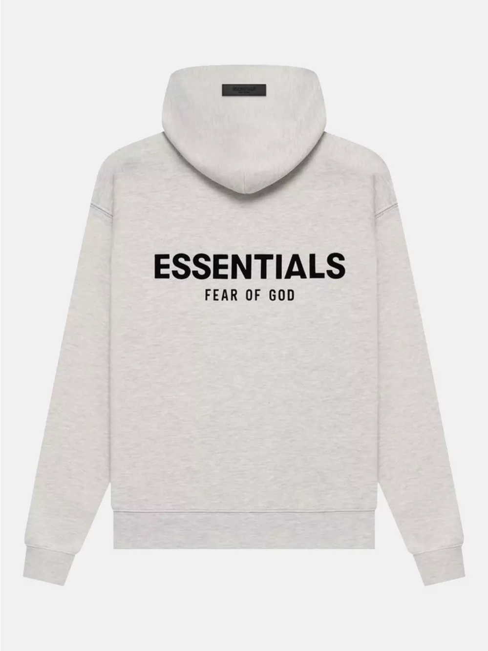 Fear of God ESSENTIALS Light Oatmeal Logo Hoodie Sweater size Small Men